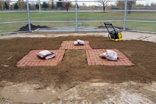 Conception de monticule en brique